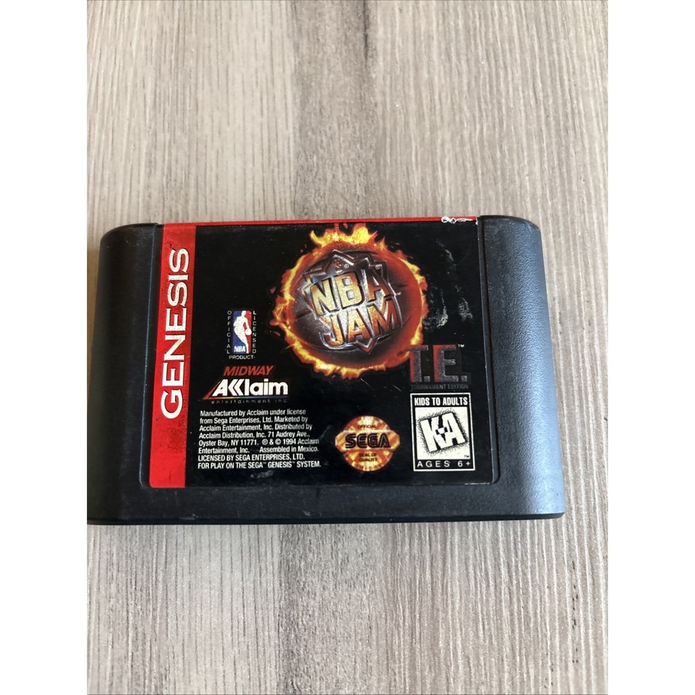 NBA JAM T.E. Tournament Edition Sega Genesis Cartridge ONLY Video Game